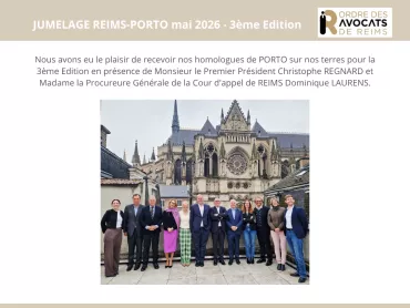 JUMELAGE REIMS PORTO Mai 2026 - 3ème édition